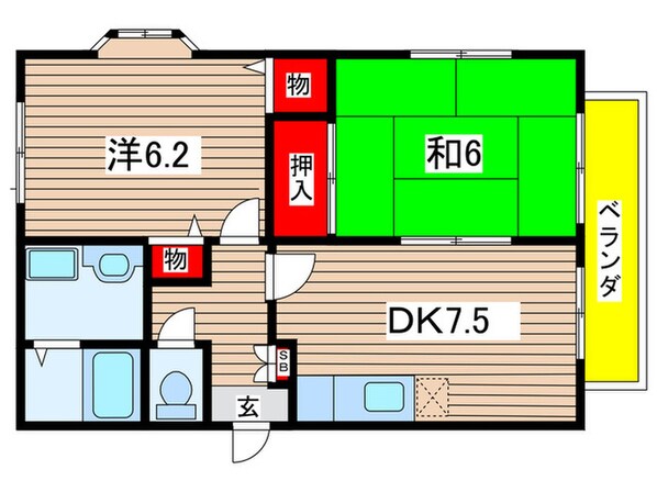 カリ－ノ・サガの物件間取画像